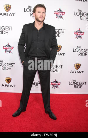 The Longest Ride Premiere  Featuring: Scott Eastwood Where: Los Angeles, California, United States When: 07 Apr 2015 C Stock Photo