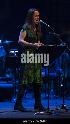 Celebration of the 60th anniversary of Allen Ginsberg's 'Howl' with music, words and funny people at The Ace Hotel Theater  Featuring: Petra Haden Where: Los Angeles, California, United States When: 07 Apr 2015 C Stock Photo