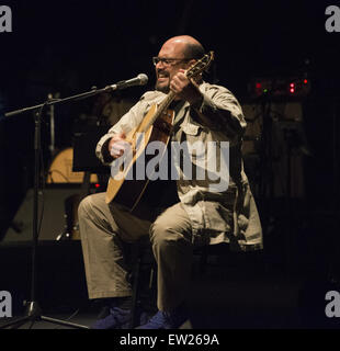 Celebration of the 60th anniversary of Allen Ginsberg's 'Howl' with music, words and funny people at The Ace Hotel Theater  Featuring: Eric Mingus Where: Los Angeles, California, United States When: 07 Apr 2015 C Stock Photo