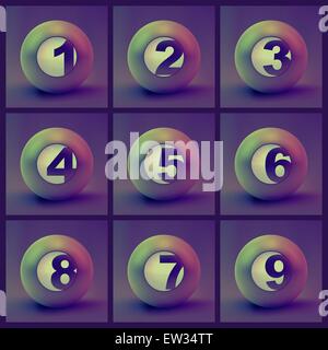 Numbers. Usable for different design. Stock Vector