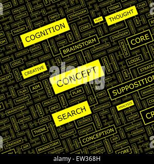 Brainstorm word cloud concept. Vector illustration Stock Vector Image ...