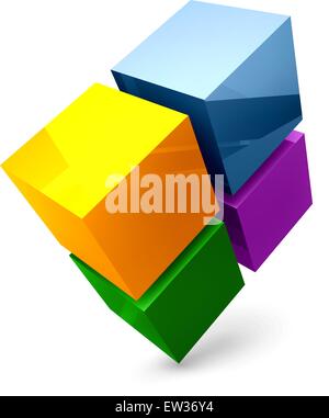 Vector 3D illustration. Stock Vector