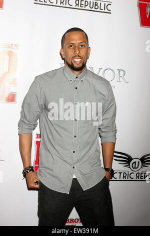 Los Angeles premiere of 'Brotherly Love' - Arrivals  Featuring: Affion Crockett Where: West Hollywood, California, United States When: 13 Apr 2015 C Stock Photo