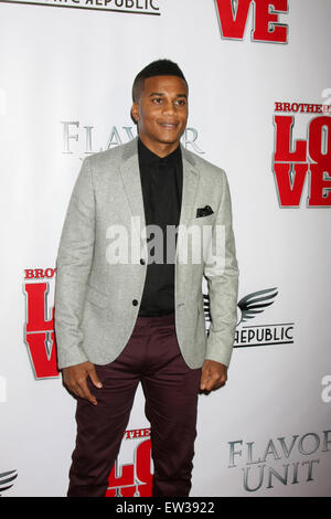Los Angeles premiere of 'Brotherly Love' - Arrivals  Featuring: Cory Hardrict Where: West Hollywood, California, United States When: 13 Apr 2015 C Stock Photo