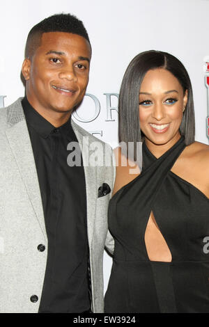Los Angeles premiere of 'Brotherly Love' - Arrivals  Featuring: Cory Hardrict, Tia Mowry Where: West Hollywood, California, United States When: 13 Apr 2015 C Stock Photo