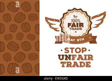 Digitally generated Fair Trade day vector Stock Vector