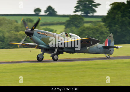 Spitfire TE311 (Mk LF XVIE)  Raf Cosford Air Show england uk. Stock Photo