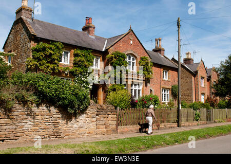 Great Brington village, Northamptonshire, England, UK Stock Photo