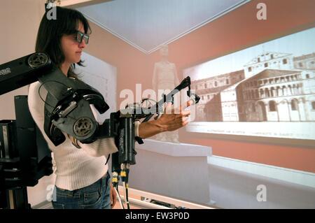 Advanced School St.Anna of Pisa (Italy), Laboratory PERCRO  research on virtual reality Stock Photo