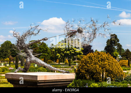 Wishes - one of the Trentham Fairies. Created by Robin Wight. Stock Photo