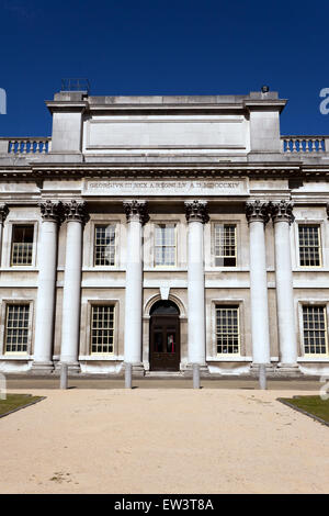 Close-up view of King Charles Court, Old Royal Naval College, Greenwich. Stock Photo