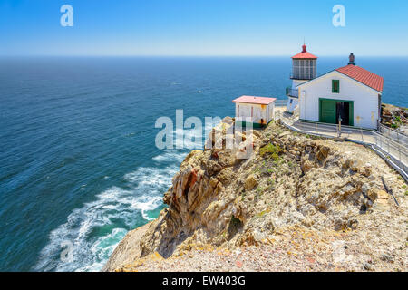 Beautiful Point Reyes Lighthouse, California Stock Photo