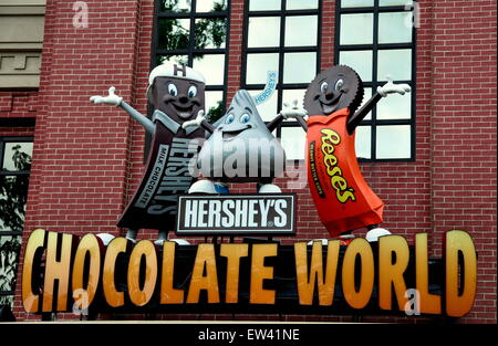 Hershey, Pennsylvania:  Entrance to Hershey's Chocolate World super store Stock Photo
