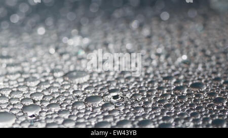 Low depth of field rain droplets Stock Photo