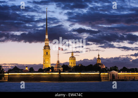 Peter and Paul Cathedral, Saint-Petersburg, Russia Stock Photo