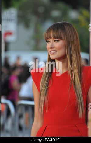 LOS ANGELES, CA - AUGUST 1, 2011: Olivia Wilde at the world premiere of her new movie The Change-Up at the Regency Village Theatre, Westwood. Stock Photo