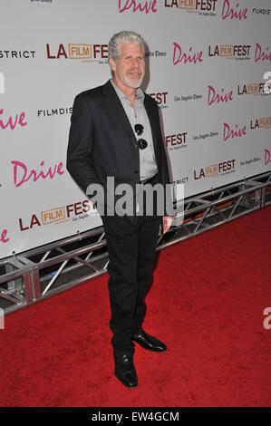 LOS ANGELES, CA - JUNE 17, 2011: Ron Perlman at the premiere of 'Drive' at the Regal Cinemas, L.A. Live. Stock Photo