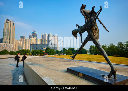 China, Guangdong province, Guangzhou or Canton, Zhujiang new city Stock Photo