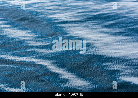 Ripples, surface of the sea, Denmark Strait, Greenland Stock Photo