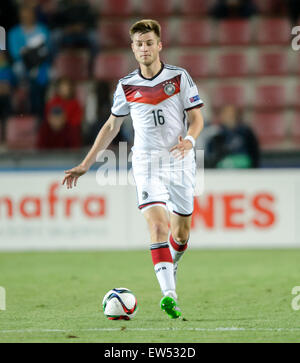 Germany's Robin Knoche during the UEFA Under-21 European Championships 2015 group A soccer match between Germany and Serbia at Letna Stadium in Prague, Czech Republic, 17 June 2015. Photo: Thomas Eisenhuth/dpa Stock Photo