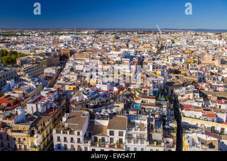 Aerial view of the city of Seville, Spain Stock Photo