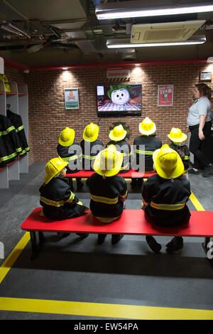 KidZania educational theme park where kids play at being adults, Westfield shopping centre, Sheperd's Bush, London Stock Photo