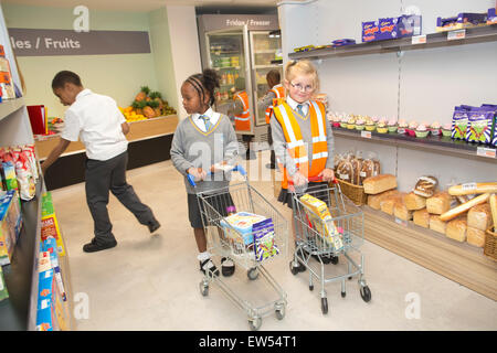 KidZania educational theme park where kids play at being adults, Westfield shopping centre, Sheperd's Bush, London Stock Photo