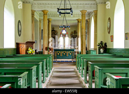 Interior of St Andrew's Church, in the village of Boynton, East Yorkshire, England UK Stock Photo