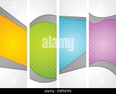 Abstract wavy corporate vertical banners. Vector design Stock Vector