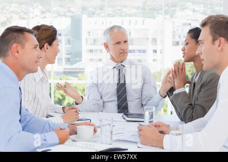 Business team having a meeting Stock Photo
