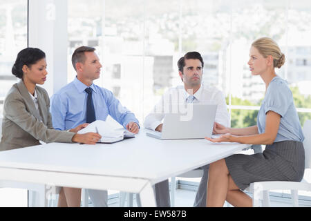 Business team having a meeting Stock Photo