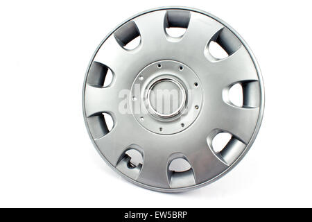Car alloy wheel rim isolated on white Stock Photo