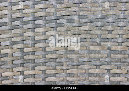 Gray wicker woven texture background Stock Photo