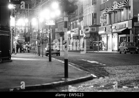 The Birmingham pub bombings took place on Thursday 21st November 1974 and were attributed to the Provisional IRA. The devices were placed in two central Birmingham pubs: the Mulberry Bush at the foot of the Rotunda, and the Tavern in the Town, a basement Stock Photo