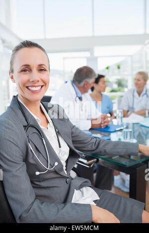 Team of doctors having a meeting Stock Photo