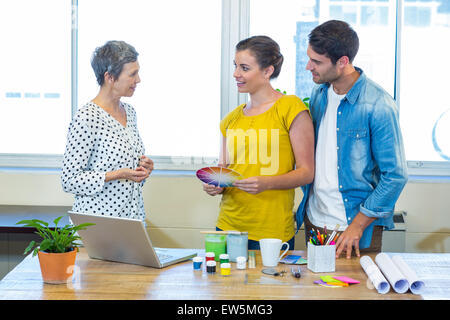 Casual business team having meeting Stock Photo