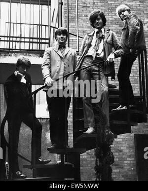 The Yardbirds are an English rock band that had a string of hits in the mid-1960s, including 'For Your Love', 'Over Under Sideways Down' and 'Heart Full of Soul'. The group is notable for having started the careers of three of rock's most famous guitarist Stock Photo