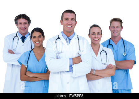 Doctors and nurses standing together Stock Photo