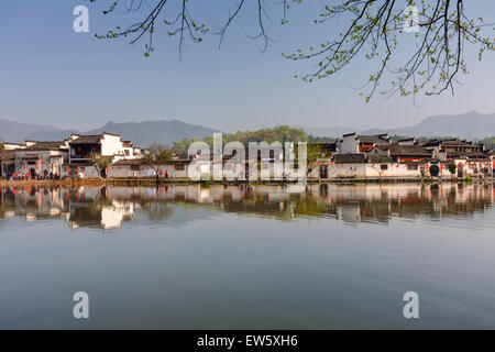 Ancient Chinese village in south China, hongcun Stock Photo