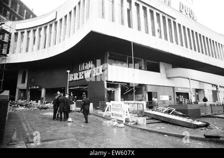 The Birmingham pub bombings took place on Thursday 21st November 1974 and were attributed to the Provisional IRA. The devices were placed in two central Birmingham pubs: the Mulberry Bush at the foot of the Rotunda, and the Tavern in the Town, a basement Stock Photo