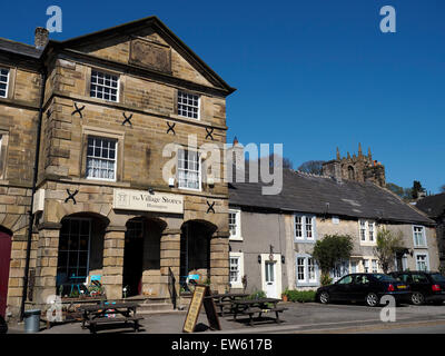 The old Town Hall in the village of Hartington in the Peak District Derbyshire England Stock Photo