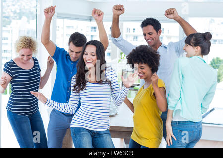 Creative business team having fun Stock Photo