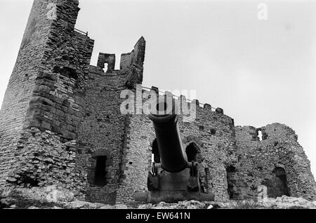 Dudley Castle, a ruined fortification in the town of Dudley, West Midlands, England. 25th May 1968. Stock Photo