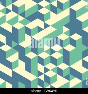 Abstract geometrical 3d colorful background. Can be used for wallpaper, web page background. Stock Vector