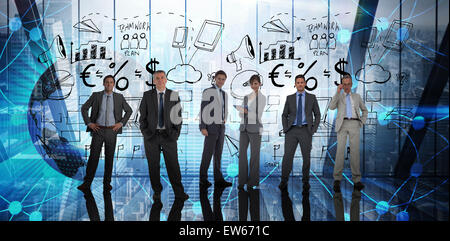 Composite image of business people Stock Photo