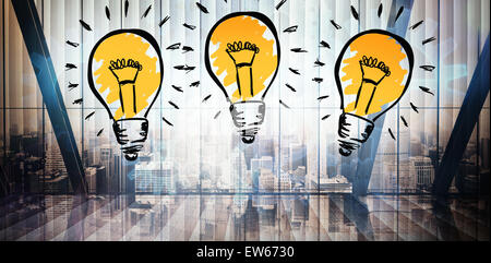 Composite image of light bulb Stock Photo
