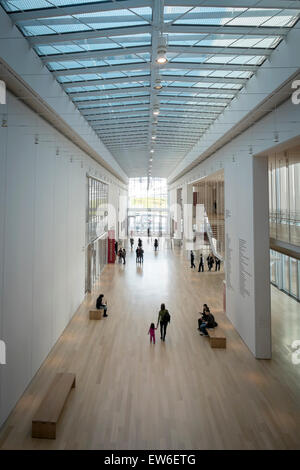 Light streams into the interior of the Chicago Institute of Art.