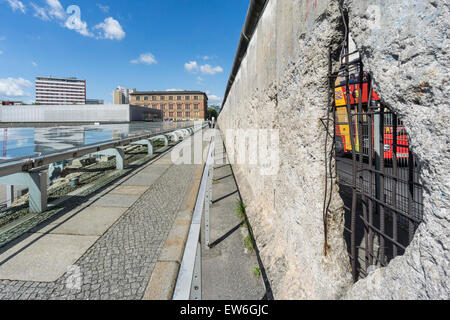 Topography of Terror, Documentation Center of Nazi Terror , Berlin Wall, Berlin, Germany Stock Photo