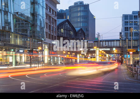 Friedrich Street, Railway Station, Tram, Friedrichstrasse, Stock Photo