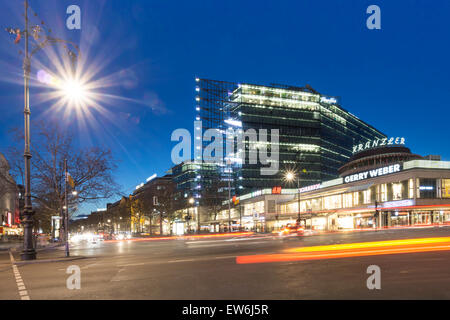 Kurfurstendamm , City West, Cafe Kranzler, Modern Architecture, Berlin Stock Photo